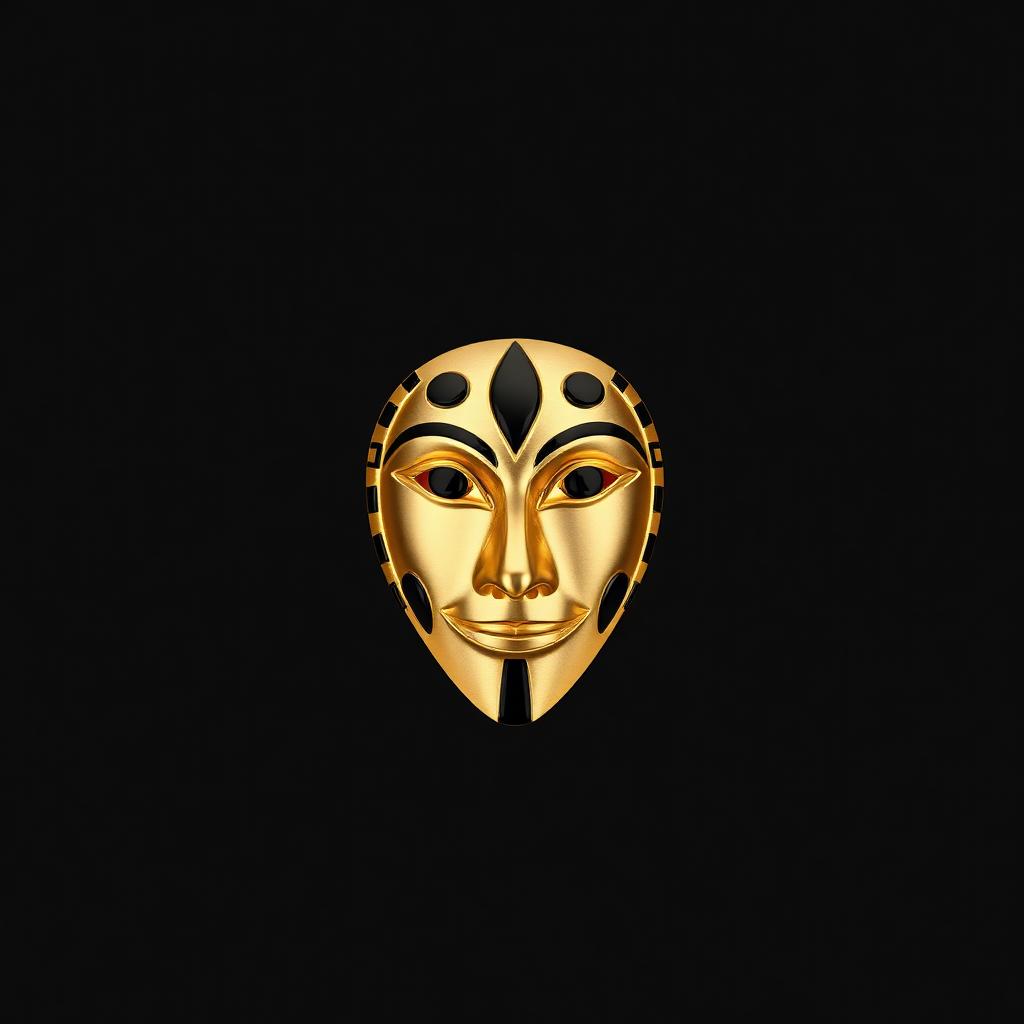 Broche Masque d'Or