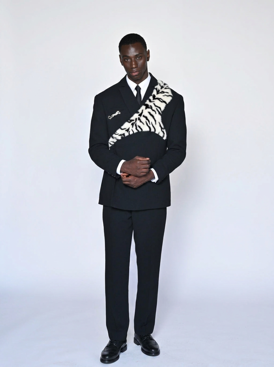 Plastron Tigre Blanc